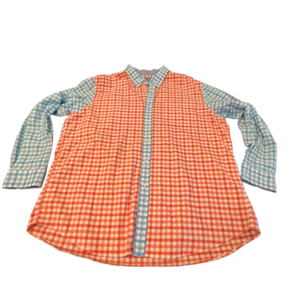Saddlebred Vintage Oxford Button Down Size‎ XXL Beautiful crisp pastel colors